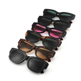 HS1364 - Rectangle Vintage Thick Frame Retro Wholesale Sunglassses