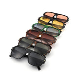 HS1372 - Square Oversize Sleek Tinted Retro Wholesale Sunglasses
