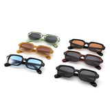 HS1432 - Slim Rectangle Narrow Fashion Sunglasses
