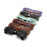HS2232 - Chunky Retro Tinted Rectangle Wholesale Sunglasses