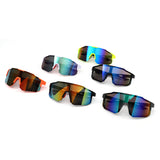 HY1023 - Oversized Sport Mirrored Shield Performance Sunglasses
