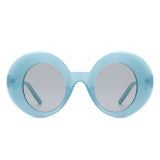 HS1267 - Oversize Retro Chic Fashion Round Women Wholesale Sunglasses