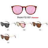 FS1001 - Polarized Retro Fashion Women Round Wholesale Sunglasses