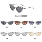 HJ2064 - Women Cat Eye Rhinestone Luxury Fashion Wholesale Sunglasses