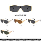 HJ2120 - Oversize Rectangle Wrap Shield Flat-Top Wholesale Sunglasses