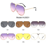 HJ3031 - Oversize Fashion Luxury Women Aviator Wholesale Sunglasses