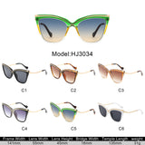 HJ3034 - Women Chic Oversize Fashion Cat Eye Wholesale Sunglasses