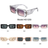 HS1250 - Retro Square Thick Frame Fashion Women Wholesale Sunglasses