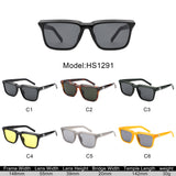 HS1291 - Retro Square Fashion Flat Top Wholesale Sunglasses