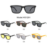 HS1291 - Retro Square Fashion Flat Top Wholesale Sunglasses