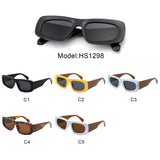 HS1298 - Rectangle Retro Narrow Vintage Fashion Square Wholesale Sunglasses