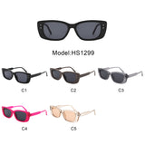 HS1299 - Retro Rectangle Narrow Vintage Women Fashion Wholesale Sunglasses