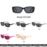 HS1299 - Retro Rectangle Narrow Vintage Women Fashion Wholesale Sunglasses