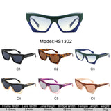 HS1302 - Oversize Fashion Geometric Cat Eye Women Wholesale Sunglasses