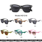 HS1316 - Women Fashion Square Chic Cat Eye Wholesale Sunglasses