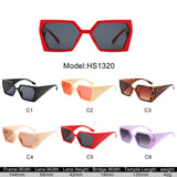 HS1320 - Geometric Chunky Fashion Square Wholesale Sunglasses