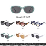 HS1322 - Geometric Square Thick Frame Fashion Wholesale Sunglasses