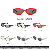 HS1330 - Women Chic Oval Fashion Cat Eye Wholesale Sunglasses
