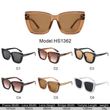 HS1362 - Women Oversized Chic Fashion Square Wholesale Sunglasses