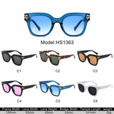 HS1363 - Square Retro Chunky Fashion Wholesale Sunglasses