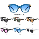HS1363 - Square Retro Chunky Fashion Wholesale Sunglasses