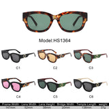 HS1364 - Rectangle Vintage Thick Frame Retro Wholesale Sunglassses