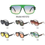 HS1372 - Square Oversize Sleek Tinted Retro Wholesale Sunglasses