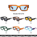 HS1379 - Chunky Retro Square Bold Fashion Wholesale Sunglasses