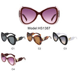 HS1387 - Oversize Bold Fashion Women Cat Eye Wholesale Sunglasses
