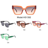 HS1392 - Oversize Angular Square Cat Eye Wholesale Sunglasses