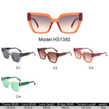 HS1392 - Oversize Angular Square Cat Eye Wholesale Sunglasses