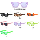 HS1402 - Bold Oversized Square Fashion Chunky Wholesale Sunglasses