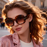 HS1431 - Oversized Square Retro Fashion Women Sunglasses