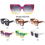 HS2166 - Fashion Square Chic Flat Top Women Wholesale Sunglasses