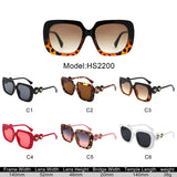 HS2200 - Oversized Square Star Design Women Fashion Wholesale Sunglasses