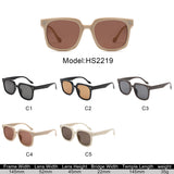 HS2219 - Retro Square Fashion Modern Wholesale Sunglasses