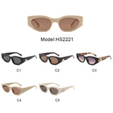 HS2221 - Chunky Angular Fashion Cat-Eye Wholesale Sunglasses