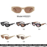 HS2221 - Chunky Angular Fashion Cat-Eye Wholesale Sunglasses