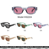HS2224 - Chunky Retro Square Thick Frame Wholesale Sunglasses