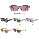 HS2224 - Chunky Retro Square Thick Frame Wholesale Sunglasses