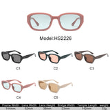 HS2226 - Chunky Modern Fashion Rectangle Wholesale Sunglasses