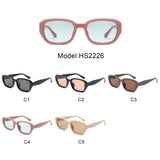 HS2226 - Chunky Modern Fashion Rectangle Wholesale Sunglasses