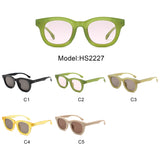 HS2227 - Classic Chunky Modern Square Tinted Wholesale Sunglasses