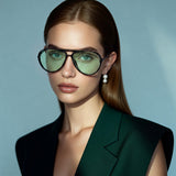 HS2264 - Women Oversized Fashion Classic Aviator Sunglasses