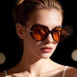 HS2265 - Oversized Round Women Fashion Sunglasses