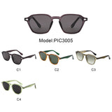 PIC3005 - Retro Square Modern Polarized Wholesale Sunglasses
