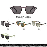 PIC3005 - Retro Square Modern Polarized Wholesale Sunglasses