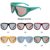 S1218 - Oversized Chunky High Fashion Women Wholesale Sunglasses