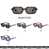 S1256 - Square Modern Retro Fashion Wholesale Sunglasses