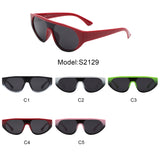 S2129 - Round Flat Top Retro Fashion Wholesale Sunglasses